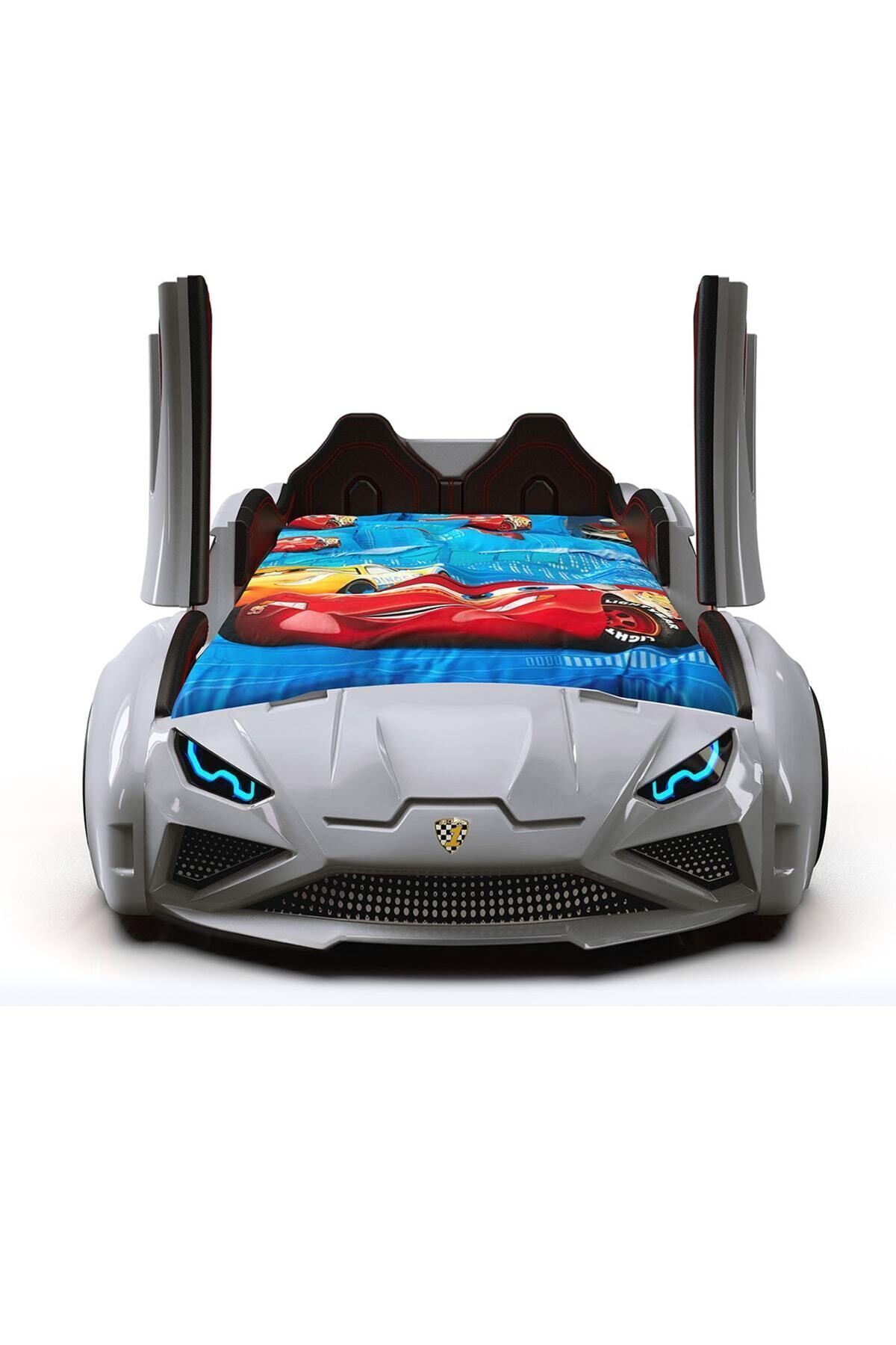Supercarbeds - Letto a Forma di Auto - Letto Auto - Extreme - Porte Apribili Verso l'Alto - Bianco
