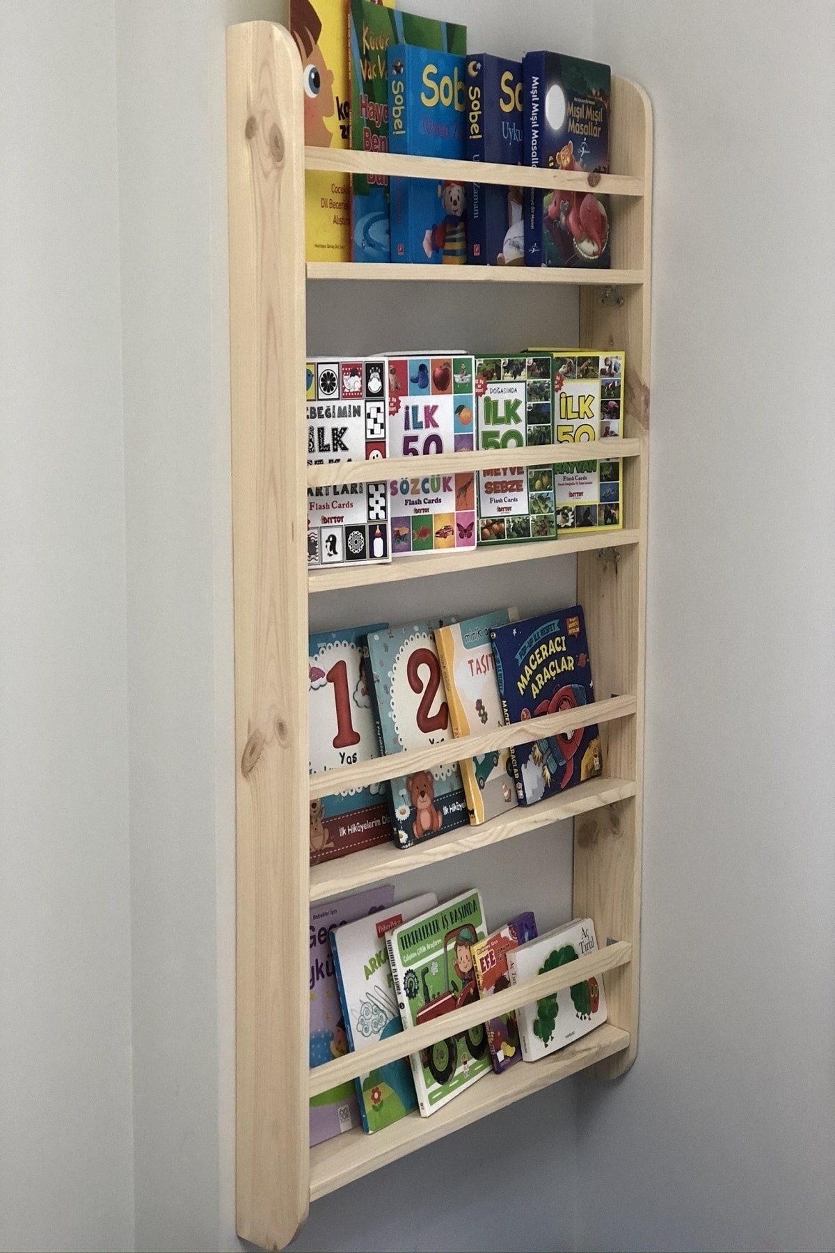Bibliothèque Montessori pour enfants et bébés, étagère murale éducative en bois, cm