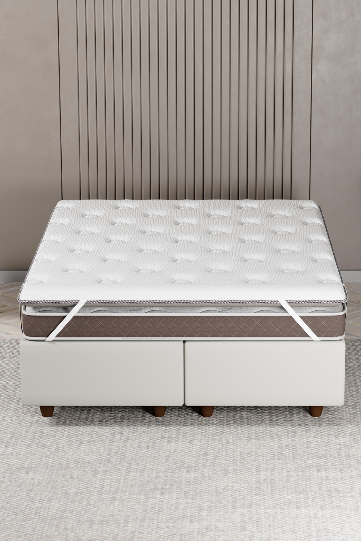 Yatak Pedi, Serap Comfort Premium Kapitoneli Yatak Pedi, Full Ortopedik, Ölçü Seçenekli