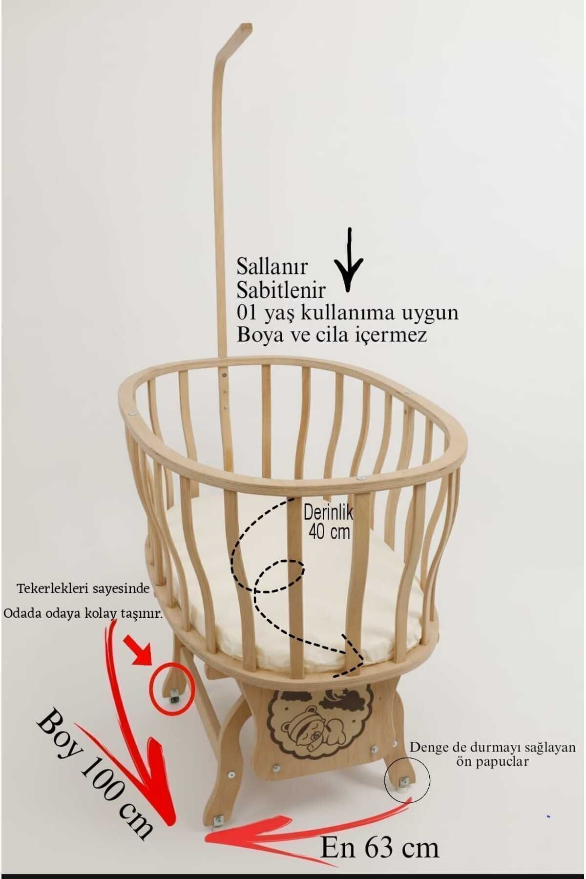 Set da letto per culla in crema con pizzo francese