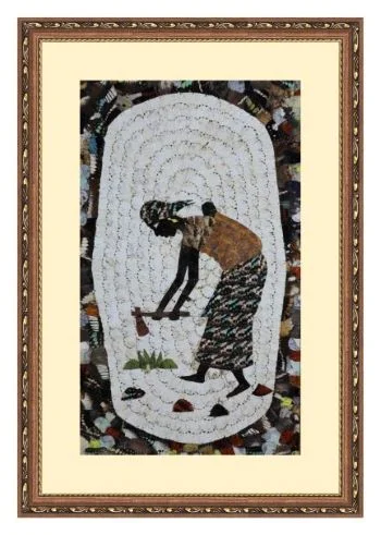 Peinture d'une femme africaine