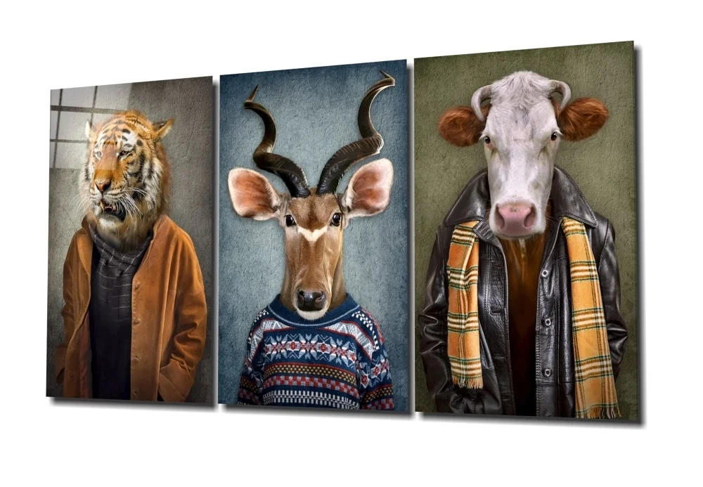 Peinture Méga Verre Tête d'Animal