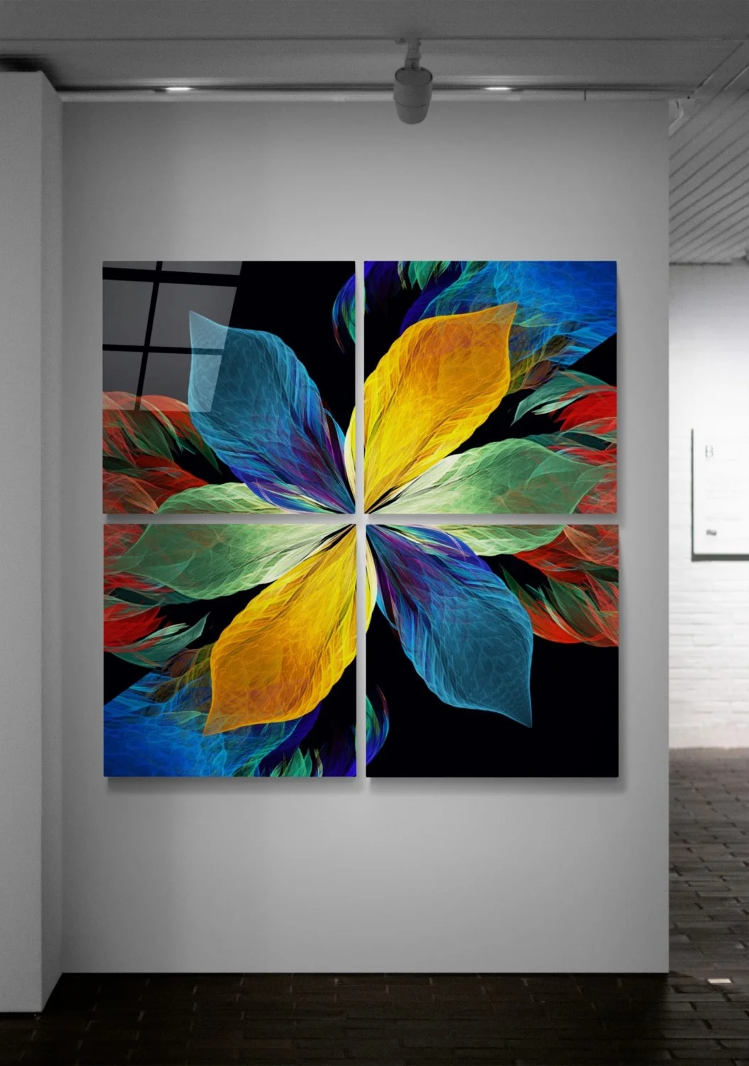 Peinture sur verre Quadro Fleur de Fortune