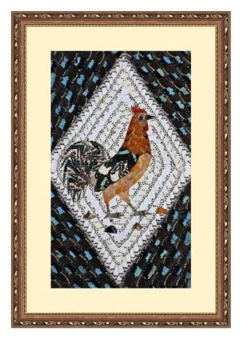 Peinture de motif de coq