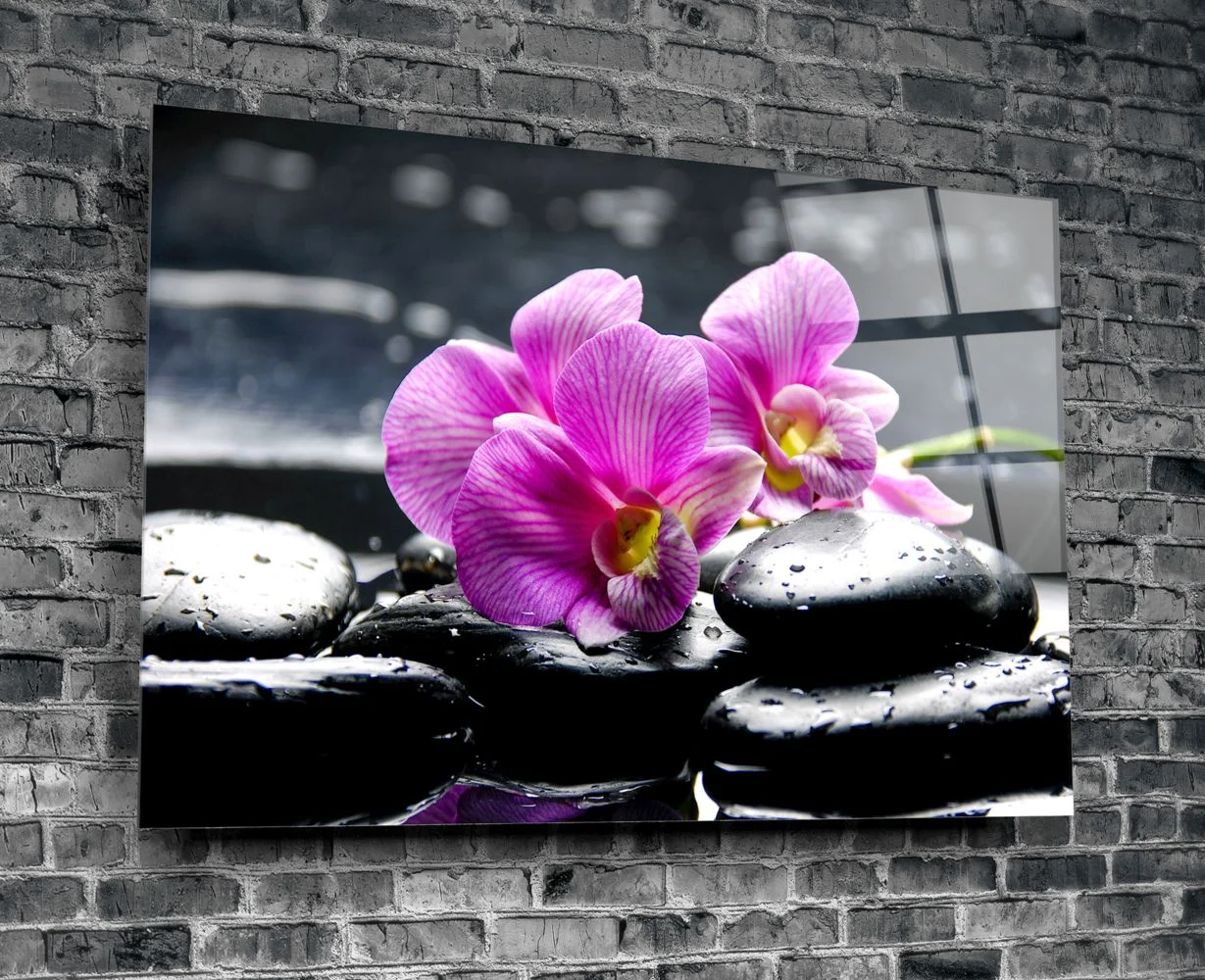 Peinture sur verre de spa