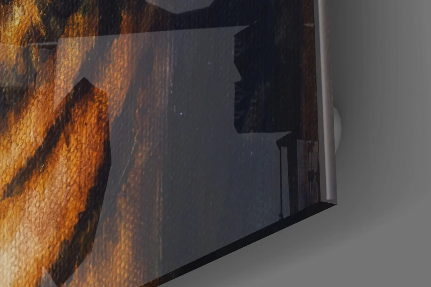 La peinture sur verre du tigre