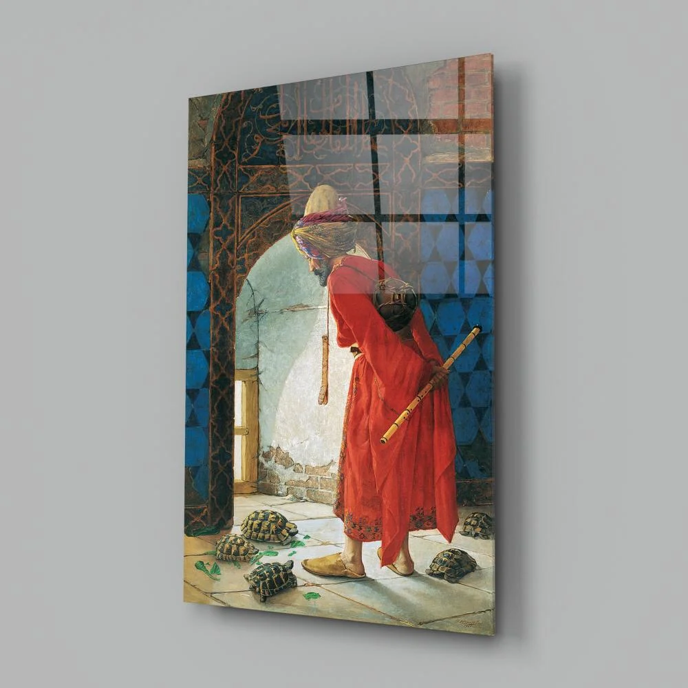 Peinture sur verre Dompteur de Tortues