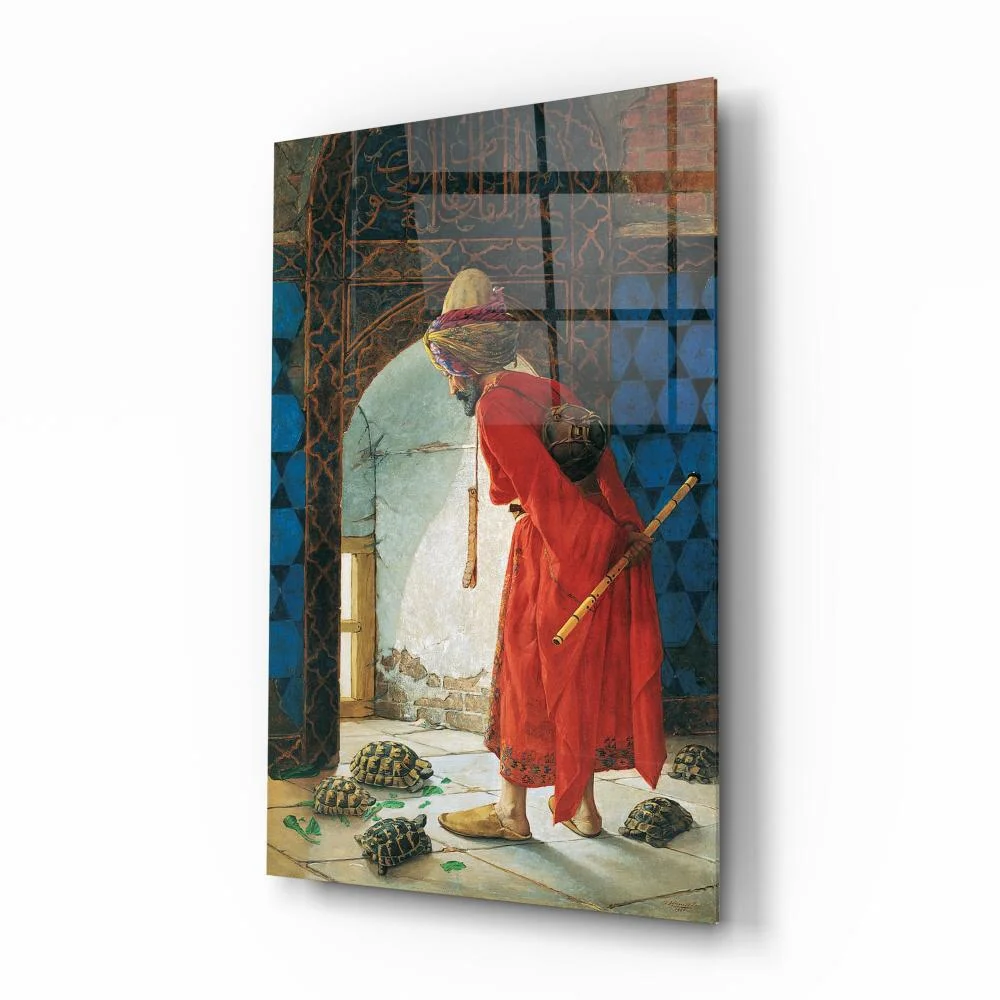 Peinture sur verre Dompteur de Tortues