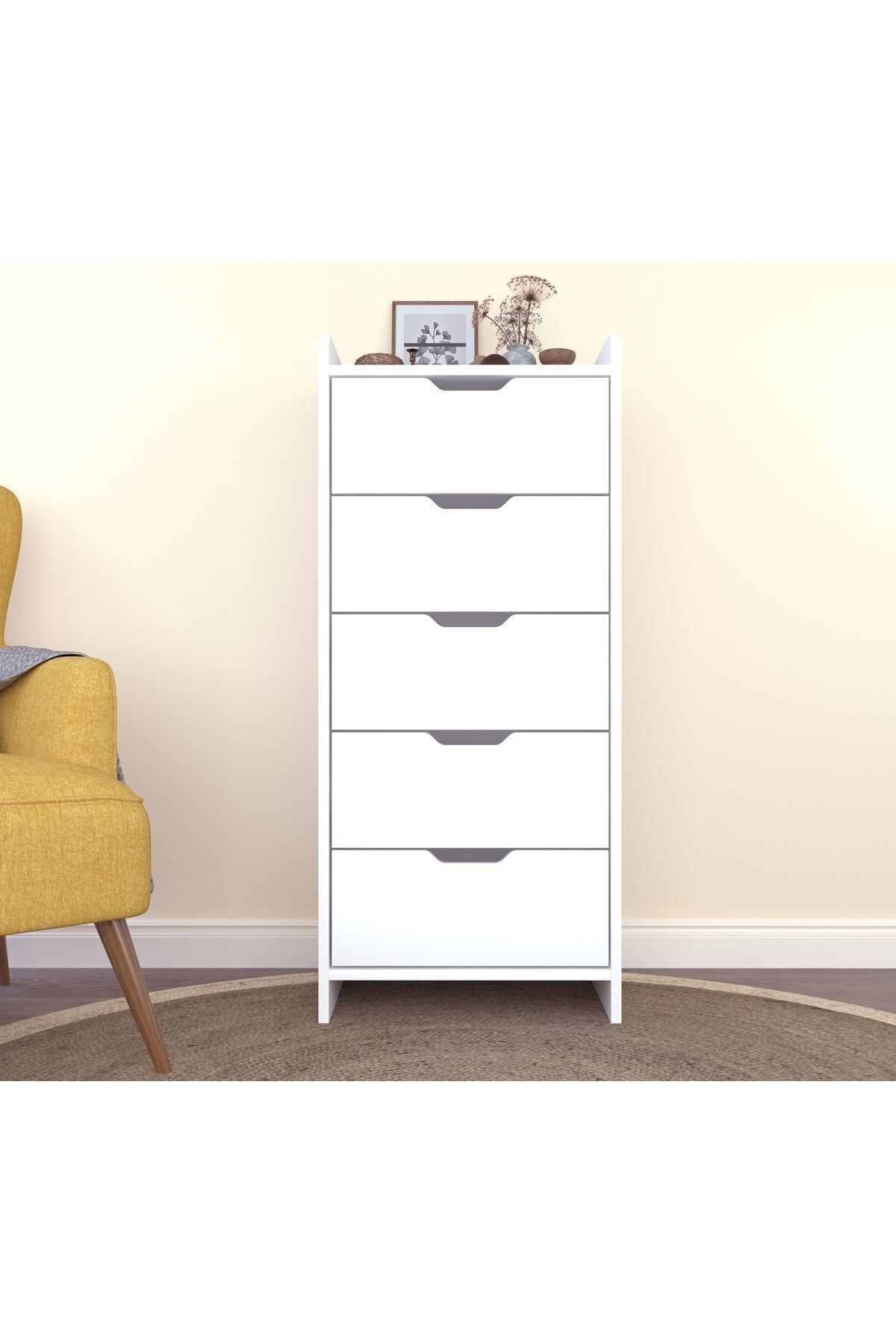 LODOS 5 LADEN WIT DRESSOIR