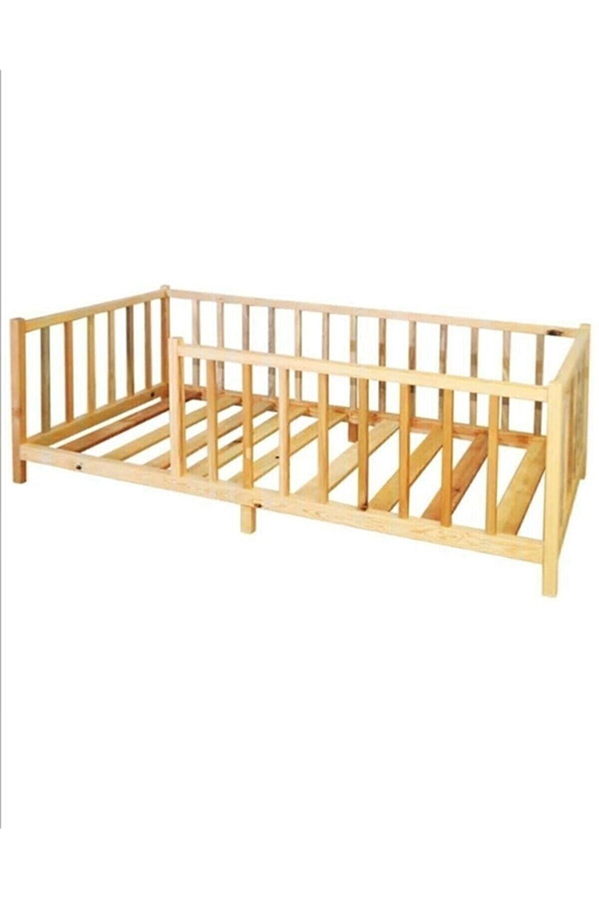 Lit Montessori Unisexe pour Bébé et Enfant en Bois Naturel