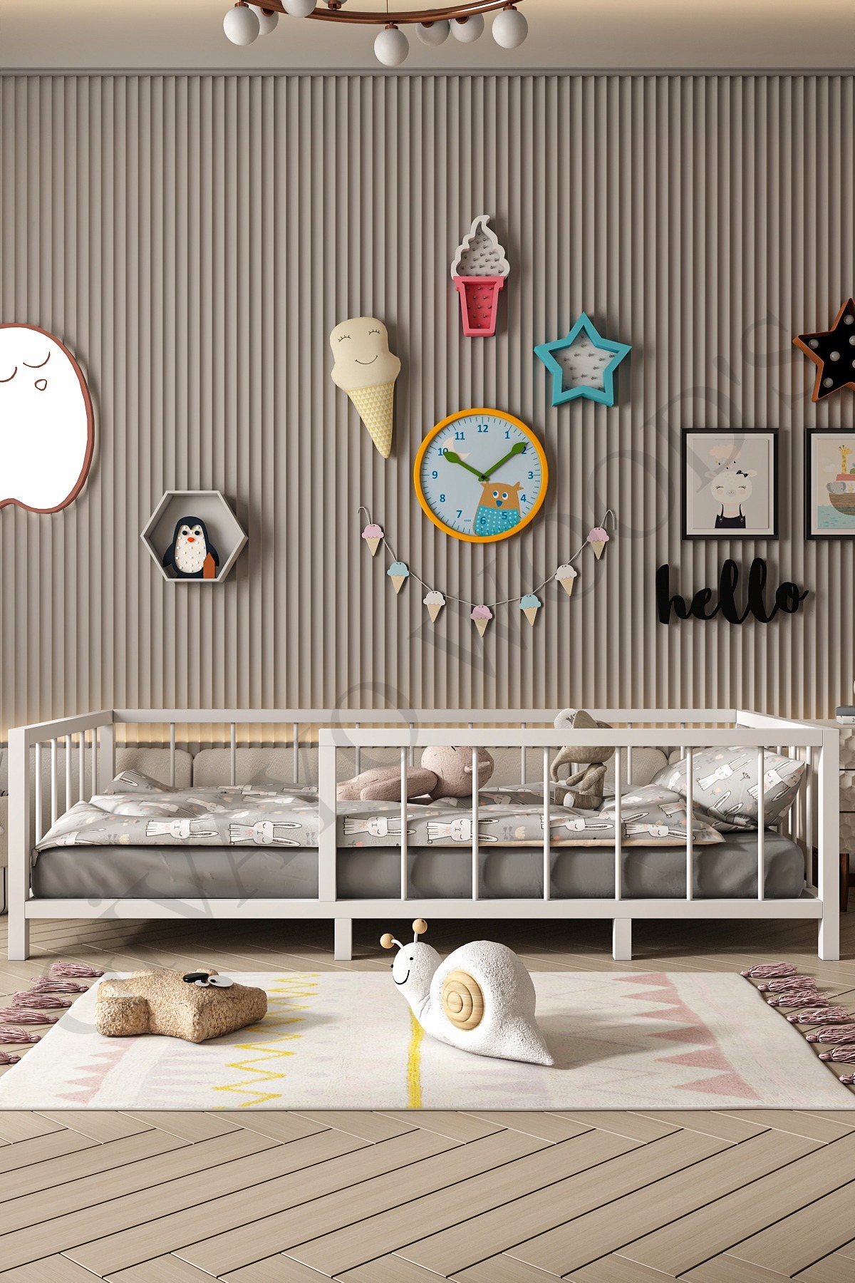 Lit Montessori MDF pour bébé et enfant Thorin