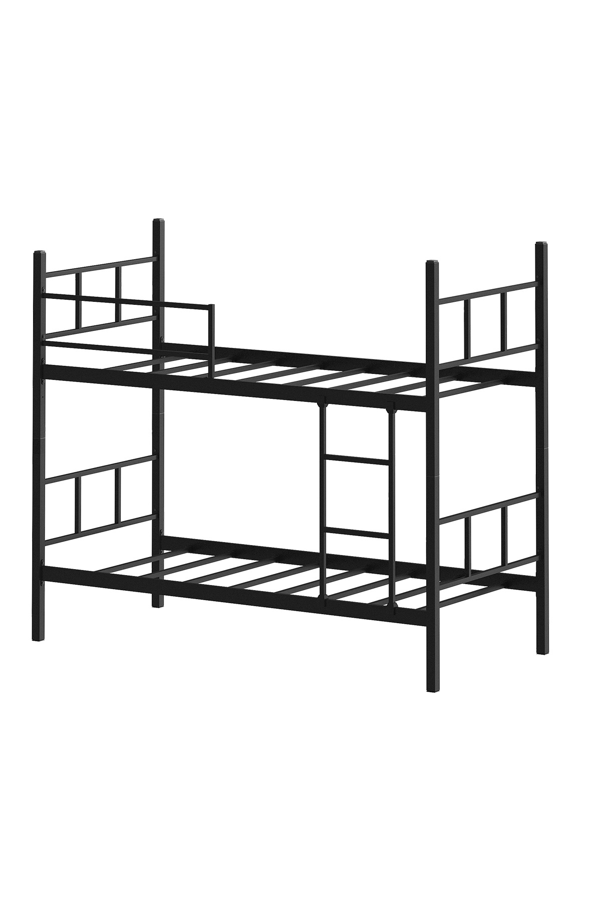 Stapelbed, Defne Stapelbed, Metalen Stapelbed, Afneembaar, Cm Zwart