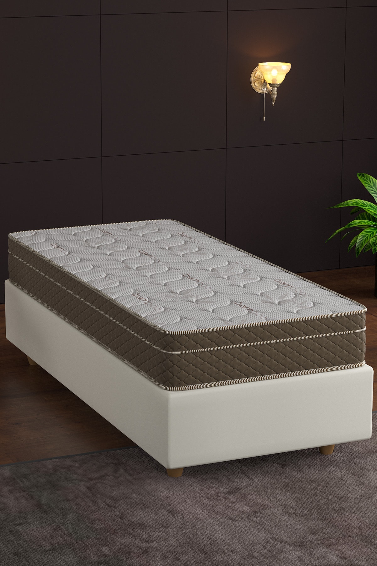 Matelas à ressorts Flora Full Orthopédique Lux Bamboo, options de taille