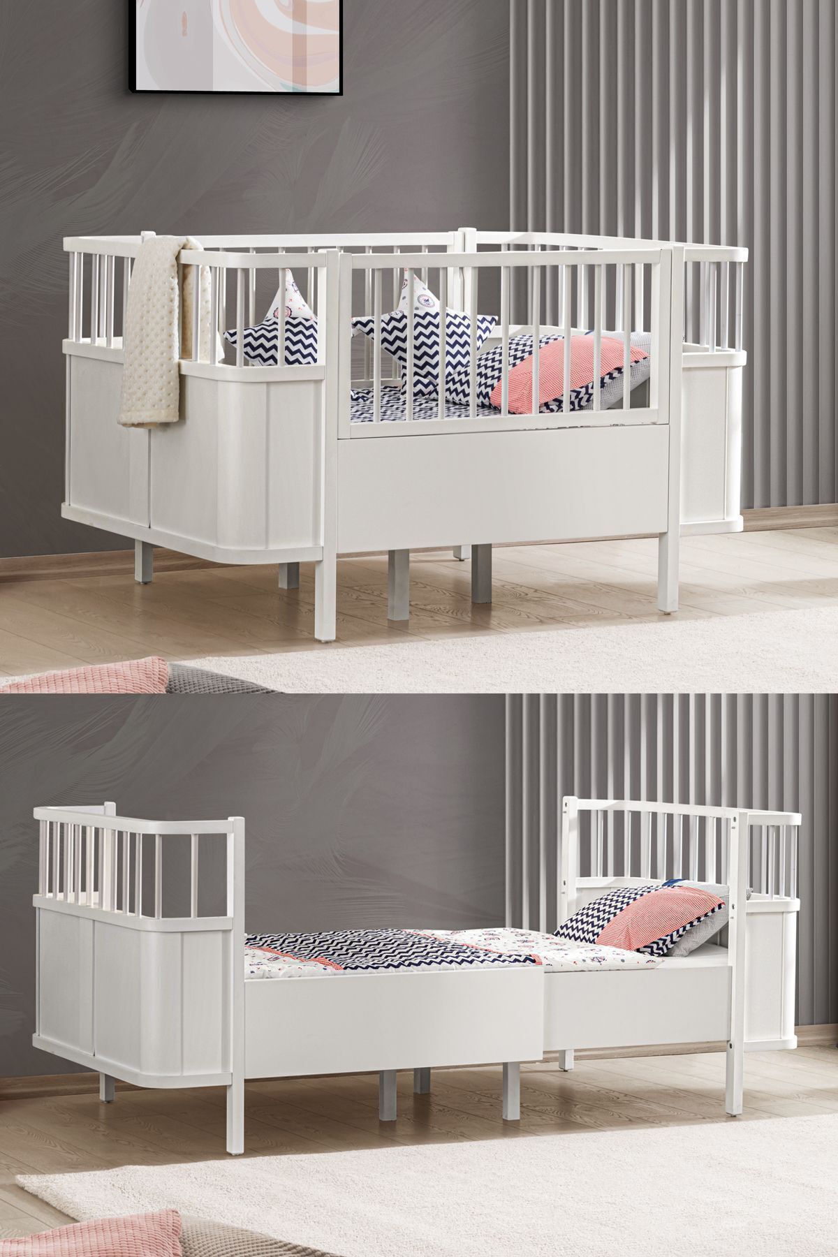 Culla in MDF, Culla Siesta che Cresce, Letto