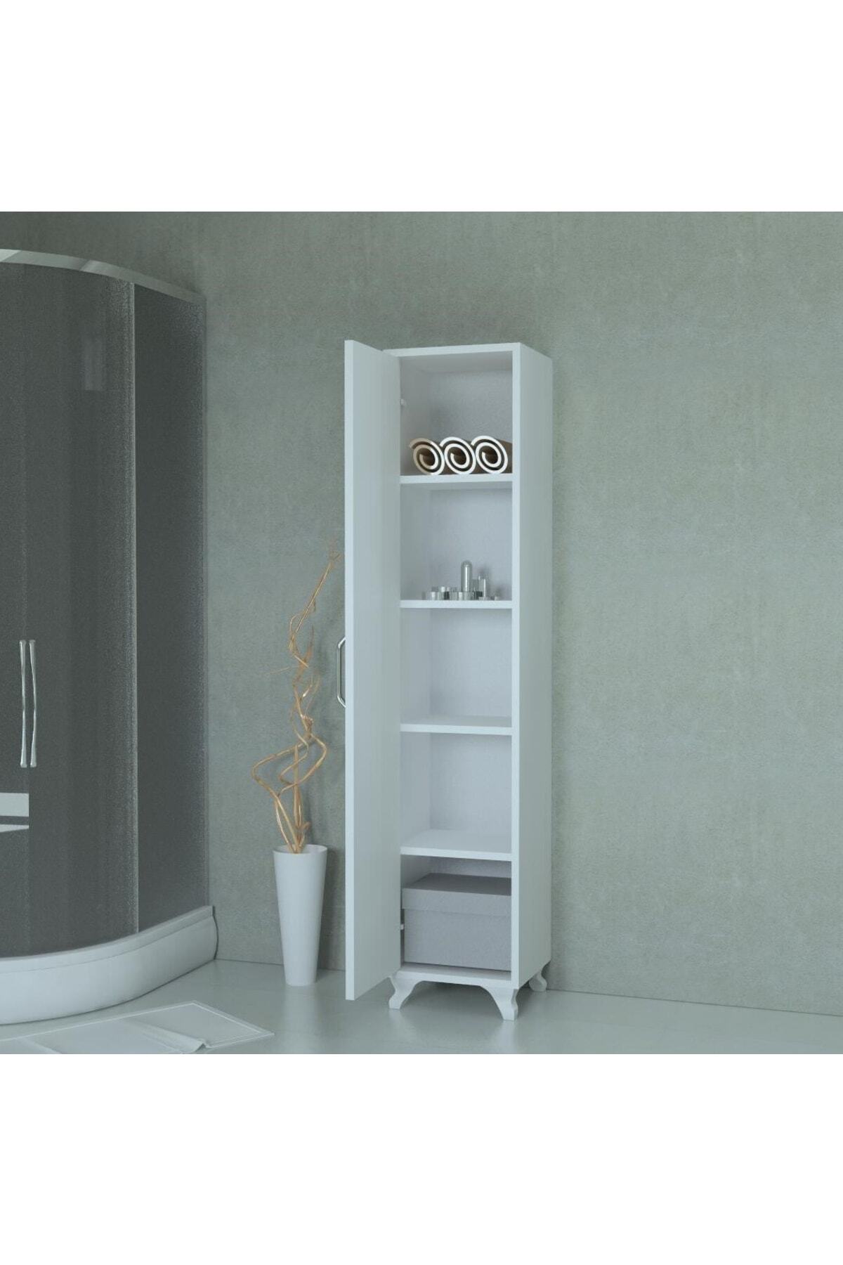 Armoire à étagères blanches polyvalente