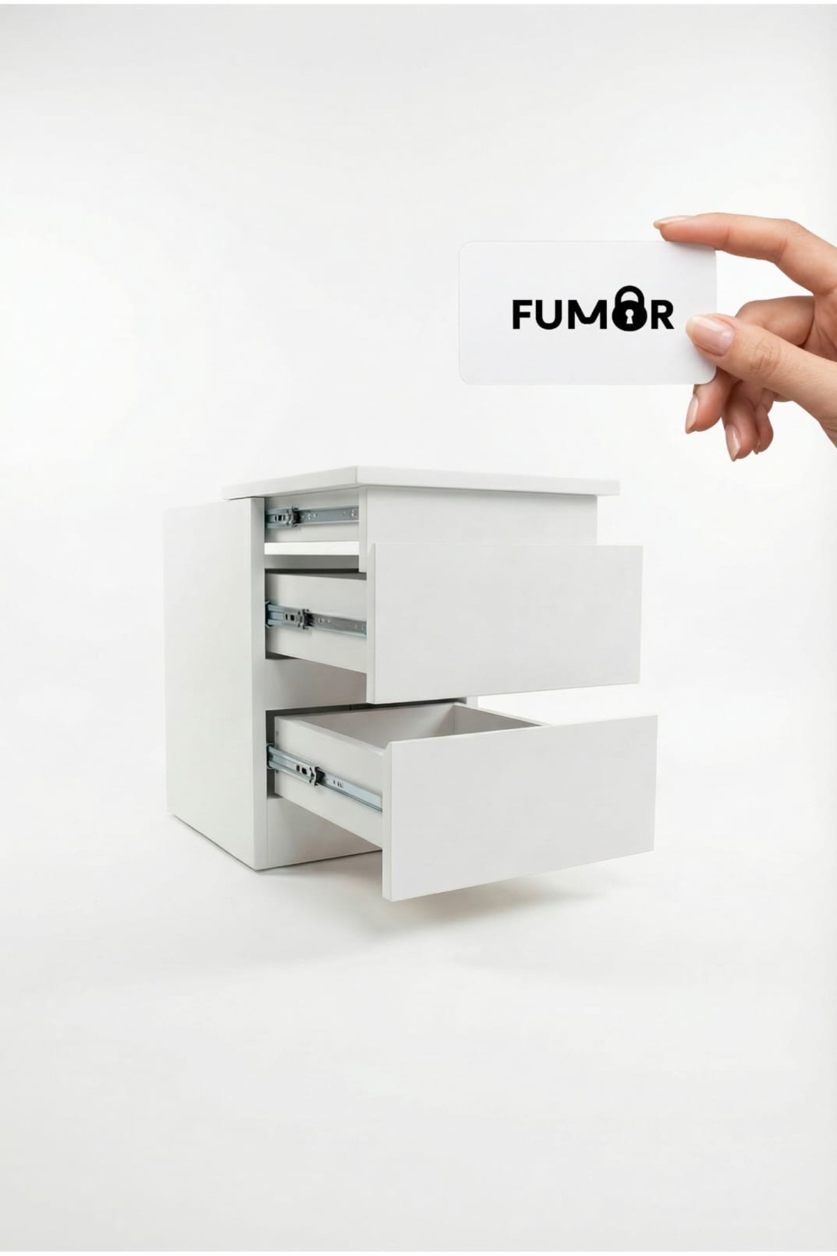 Armadio da ufficio domestico con scomparto segreto e carta NFC