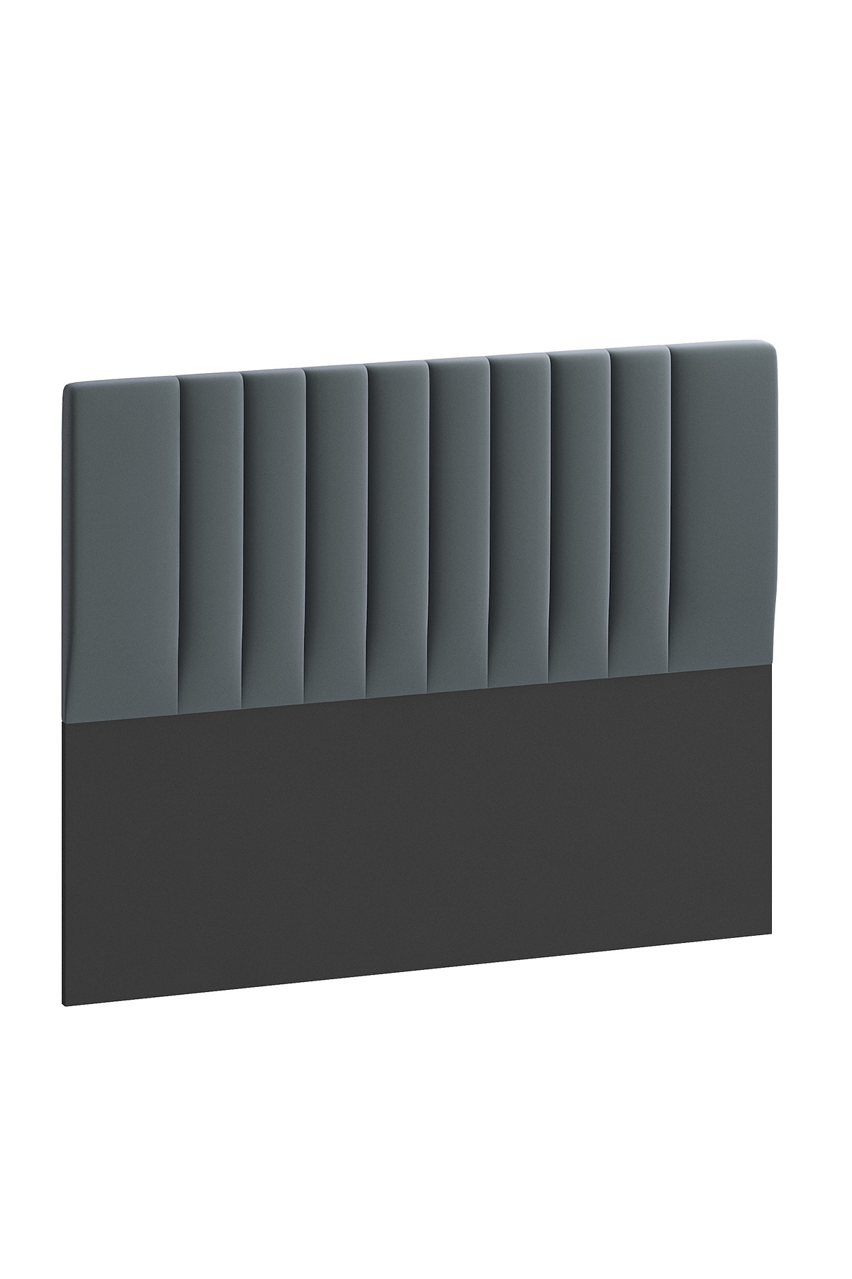 Tête de lit, tête de lit Lotus anthracite, tête de lit pour lit double avec options de taille