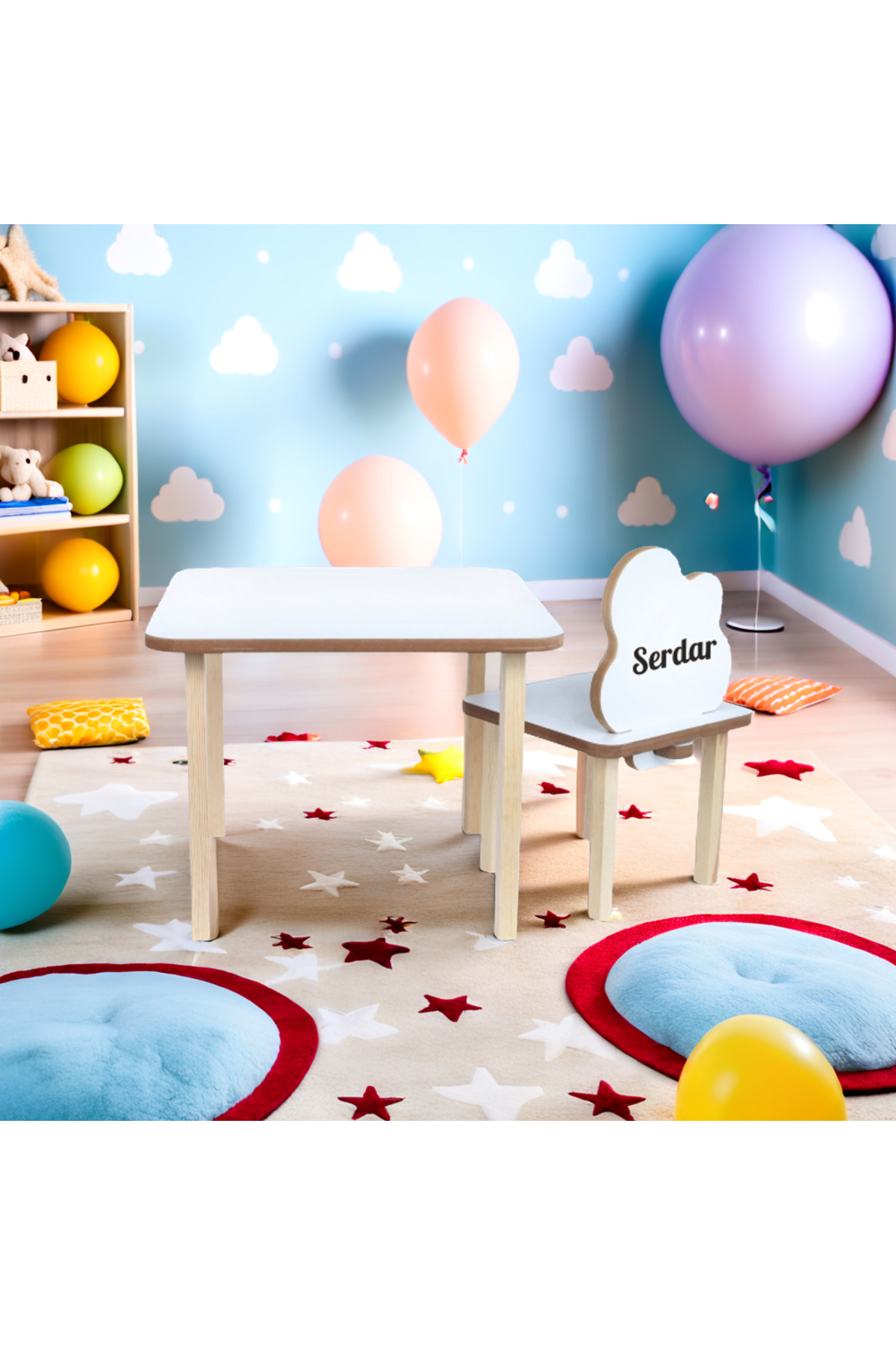 Ensemble de table et chaises personnalisées Nom Table d'activité Table de jeu pour enfants Bureau Chaise pour enfants