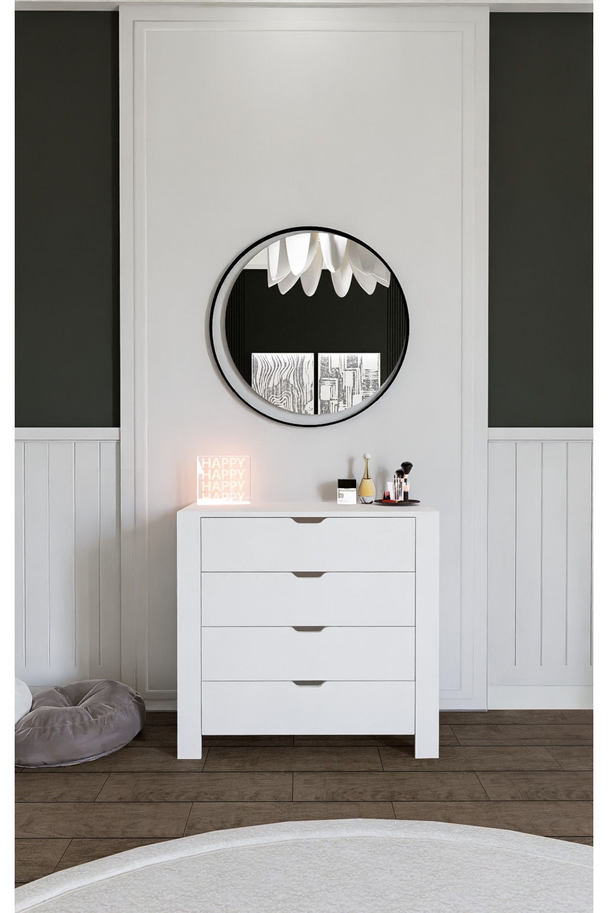 Duru Wit 4-ladenkast Slaapkamer Babykamer Wit X Cm