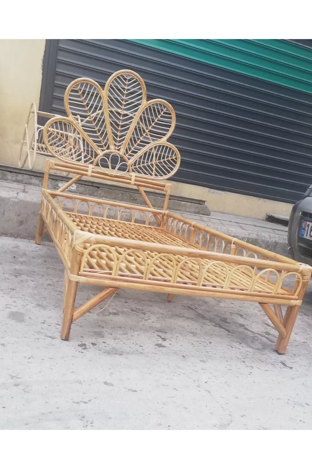 Tête de lit en bambou pour une personne