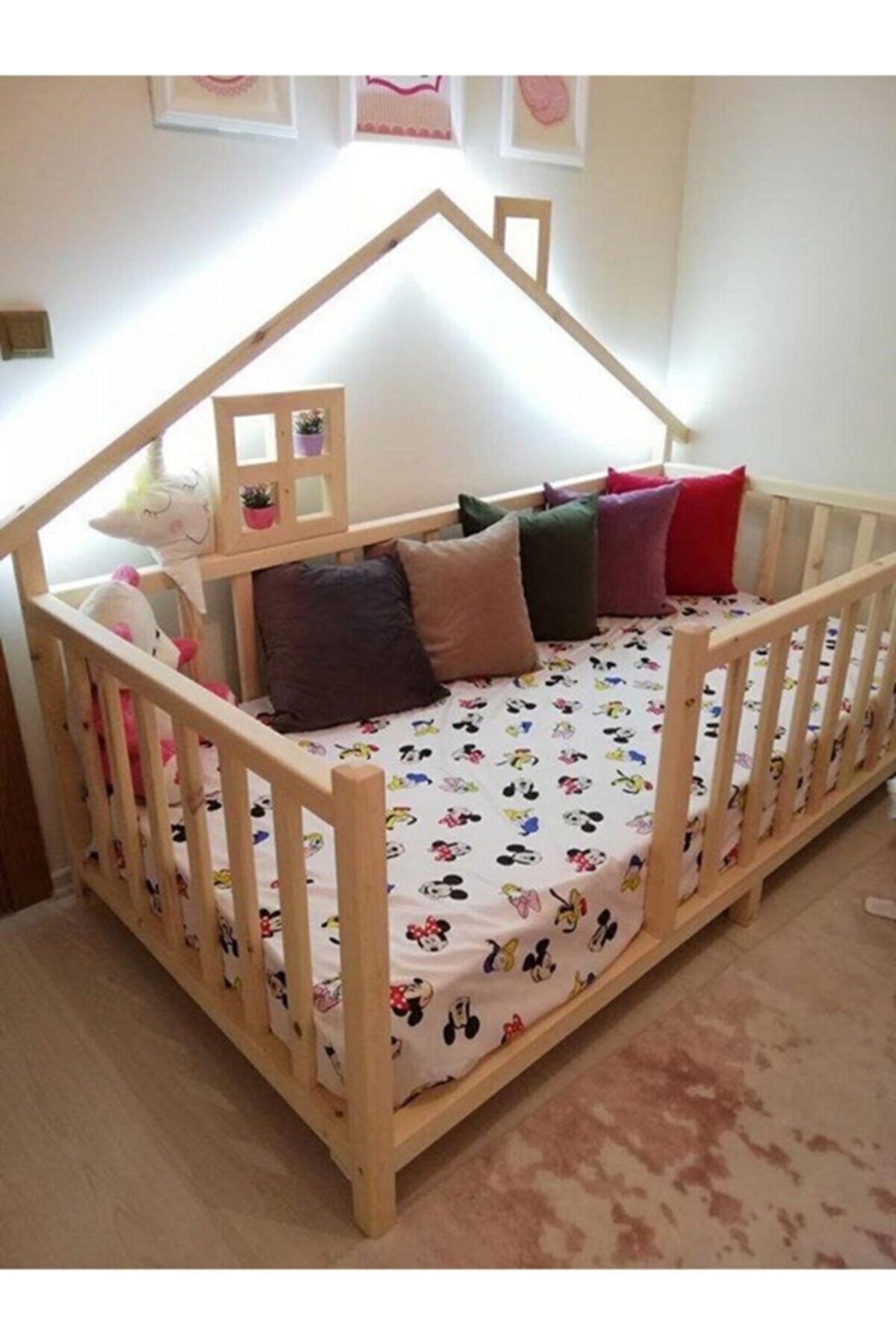 Lit pour bébé et enfant Happy Doğal Çam Montessori