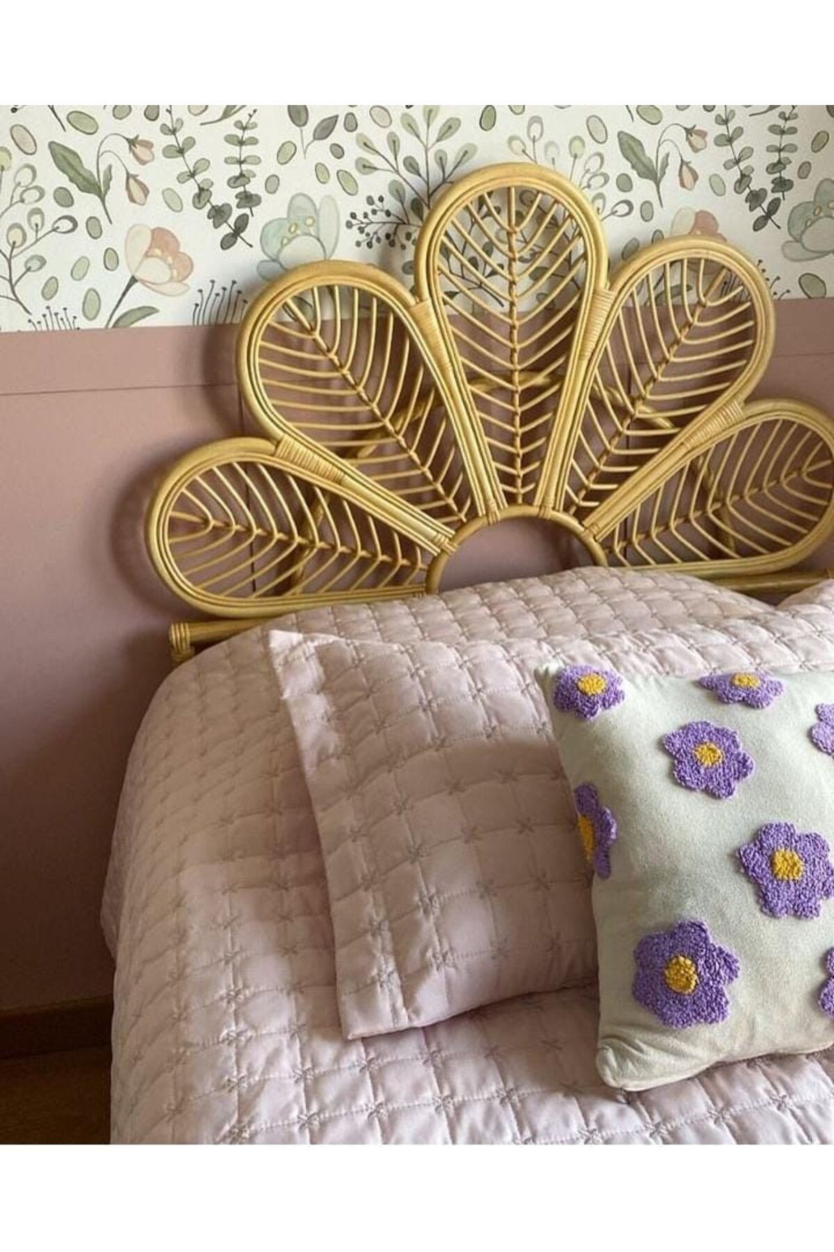 Tête de lit simple en bambou