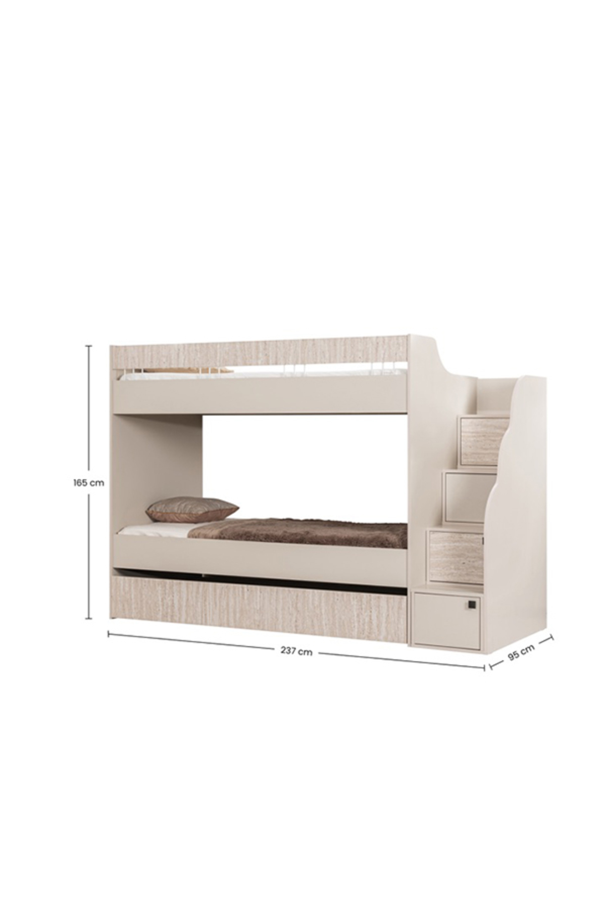 STAPELBED, STORY OPVOUWBAAR STAPELBED