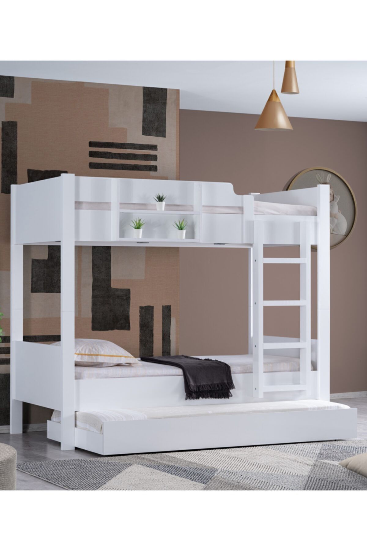 Stapelbed, Aziatisch stapelbed met uitneembaar bed - Cm