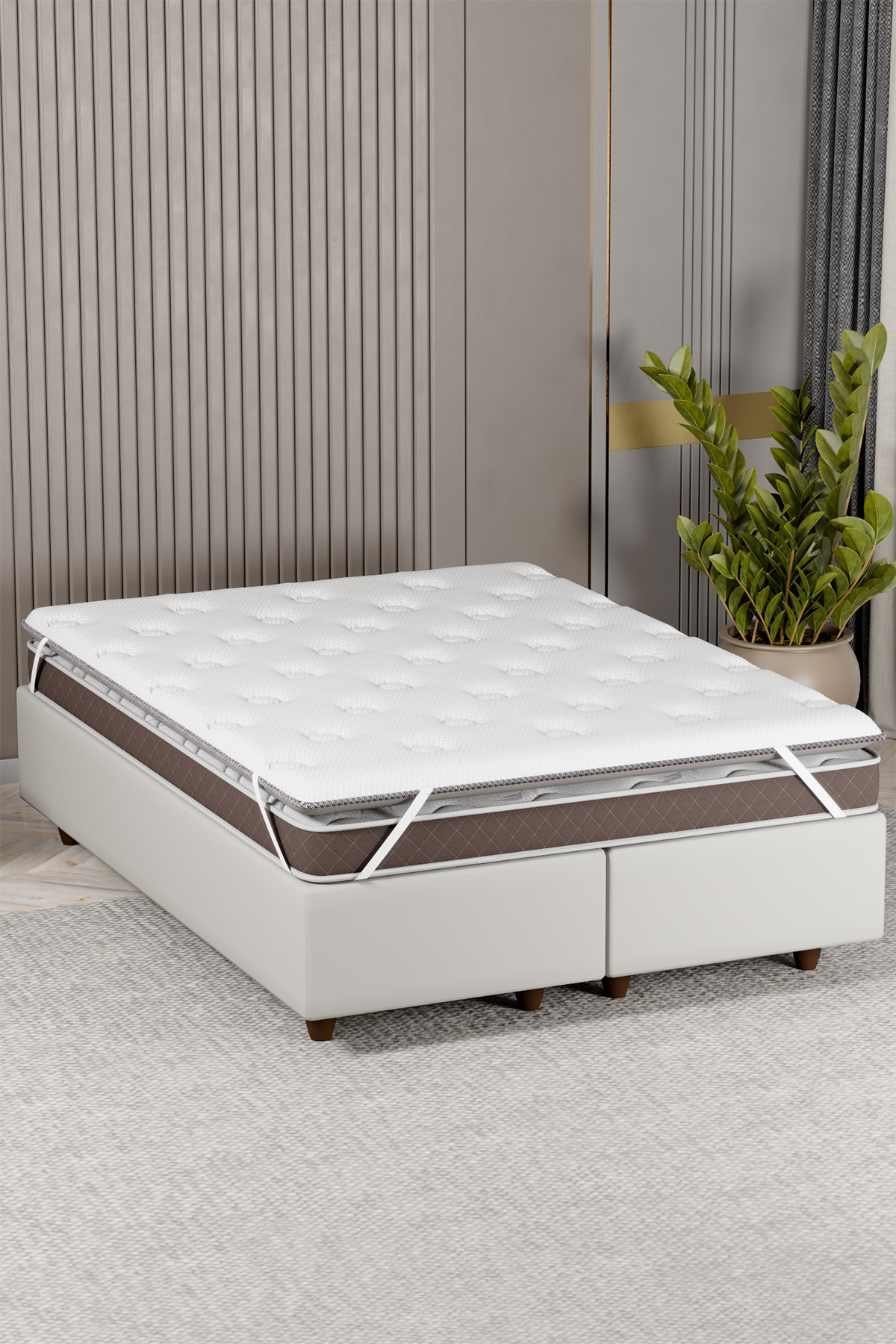 Yatak Pedi, Serap Comfort Premium Kapitoneli Yatak Pedi, Full Ortopedik, Ölçü Seçenekli