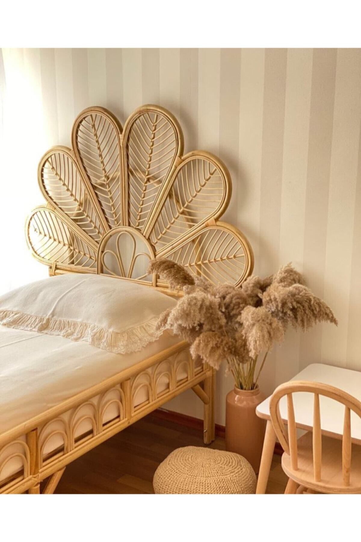 Tête de lit simple en bambou
