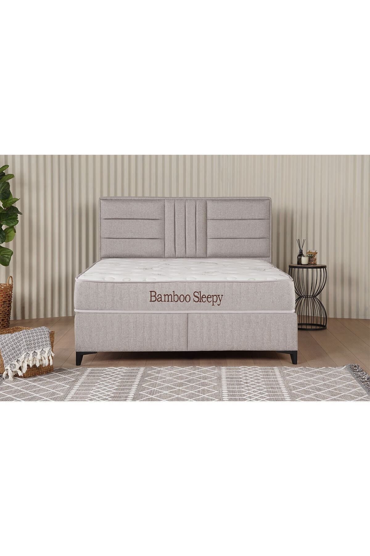 Baza avec coffre Bamboo Sleepy Beige (TÊTE DE LIT ET MATELAS NON INCLUS)