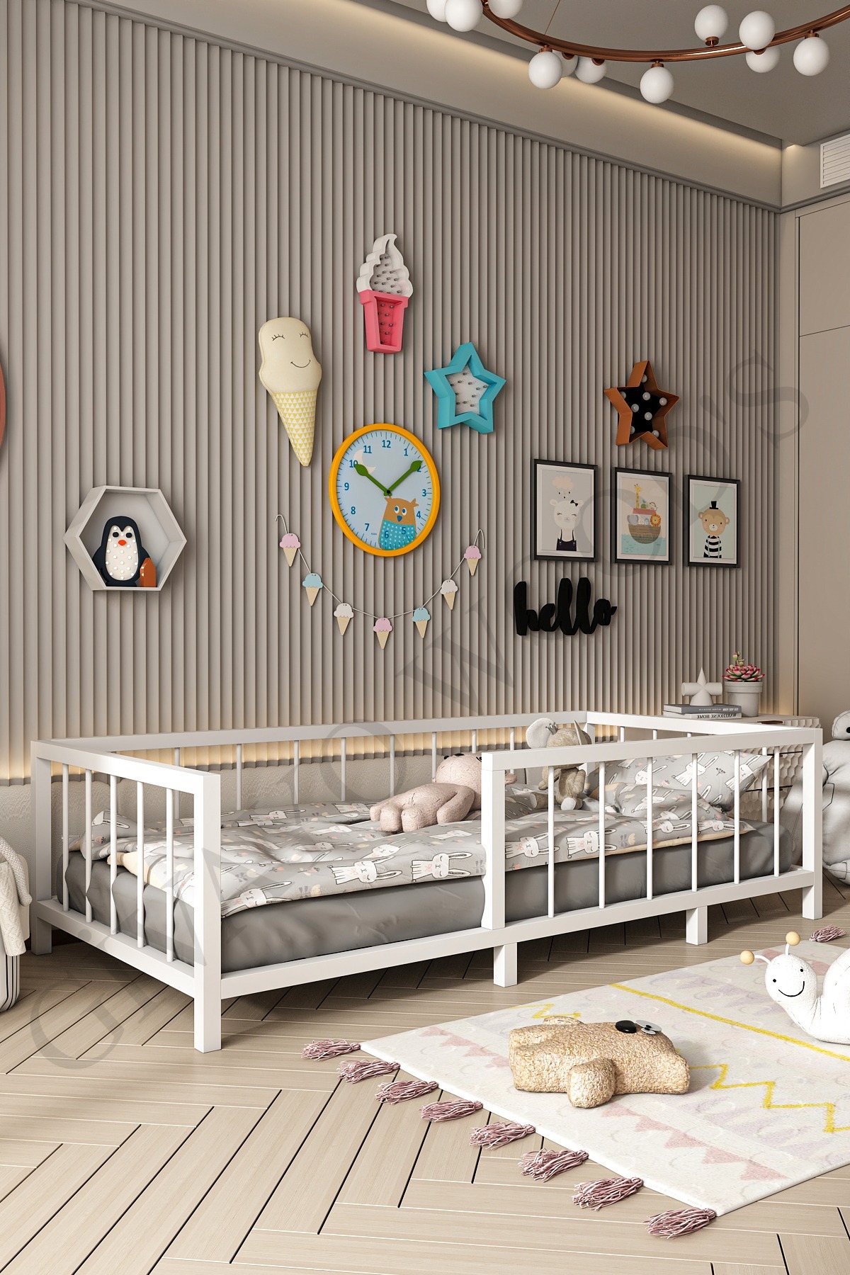 Lit Montessori MDF pour bébé et enfant Thorin