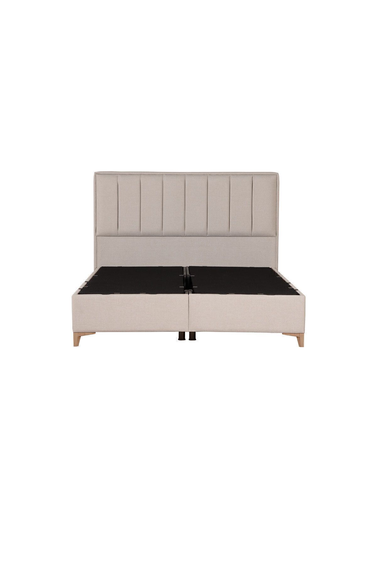 Lit coffre Gold Therapy Beige (TÊTE DE LIT ET MATELAS NON INCLUS)