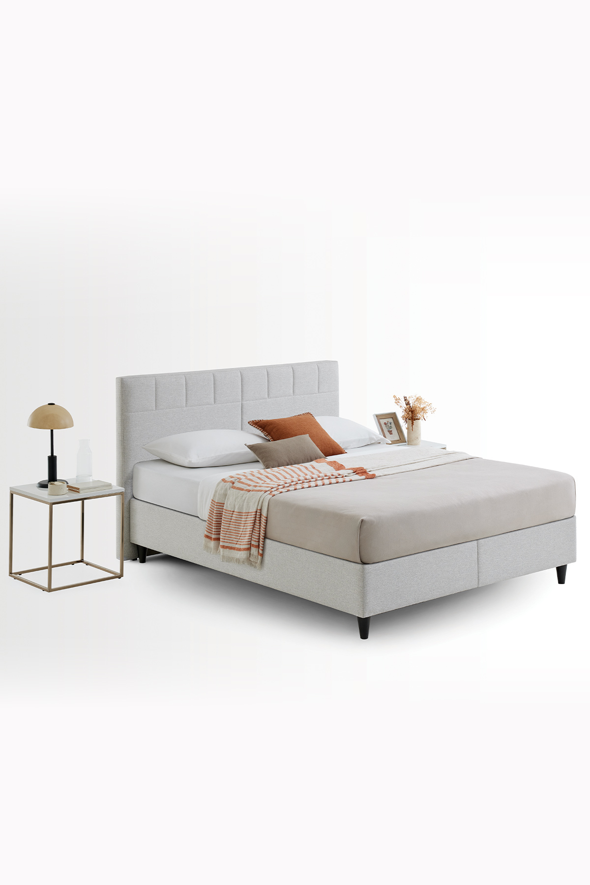Lit à ressort Lento & Supreme Sleep, ensemble de 2 pièces avec tête de lit