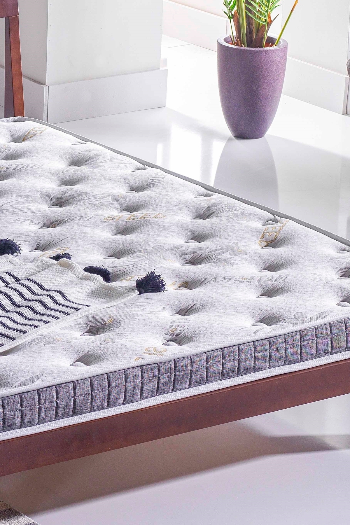 Natural Full Orthopedic Mattress Pad, Mattress Topper, Mattress Pad, Nested Bed / 8 Cm