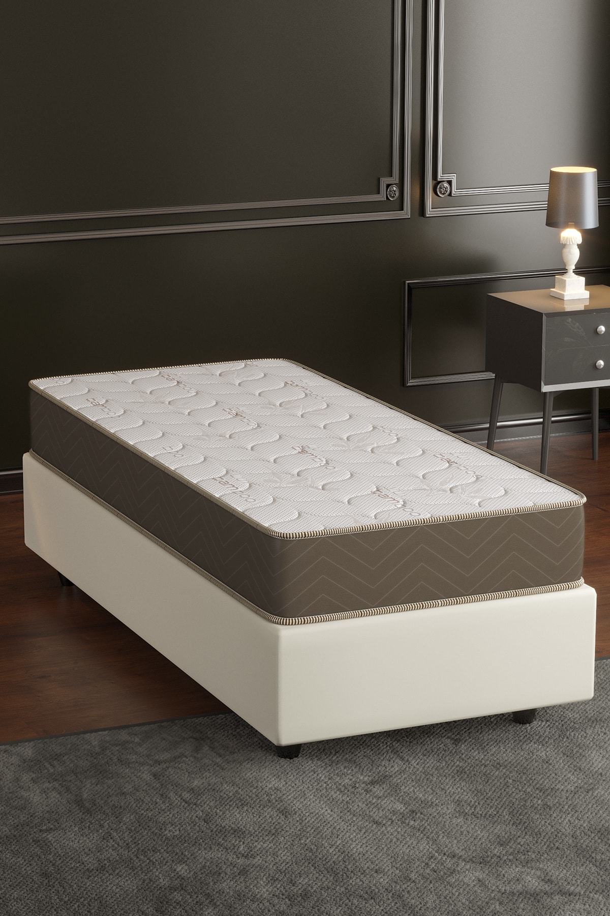 Matelas Basic Full Orthopédique Lux en Bambou à Ressorts, Options de Taille, Livraison le Jour Même