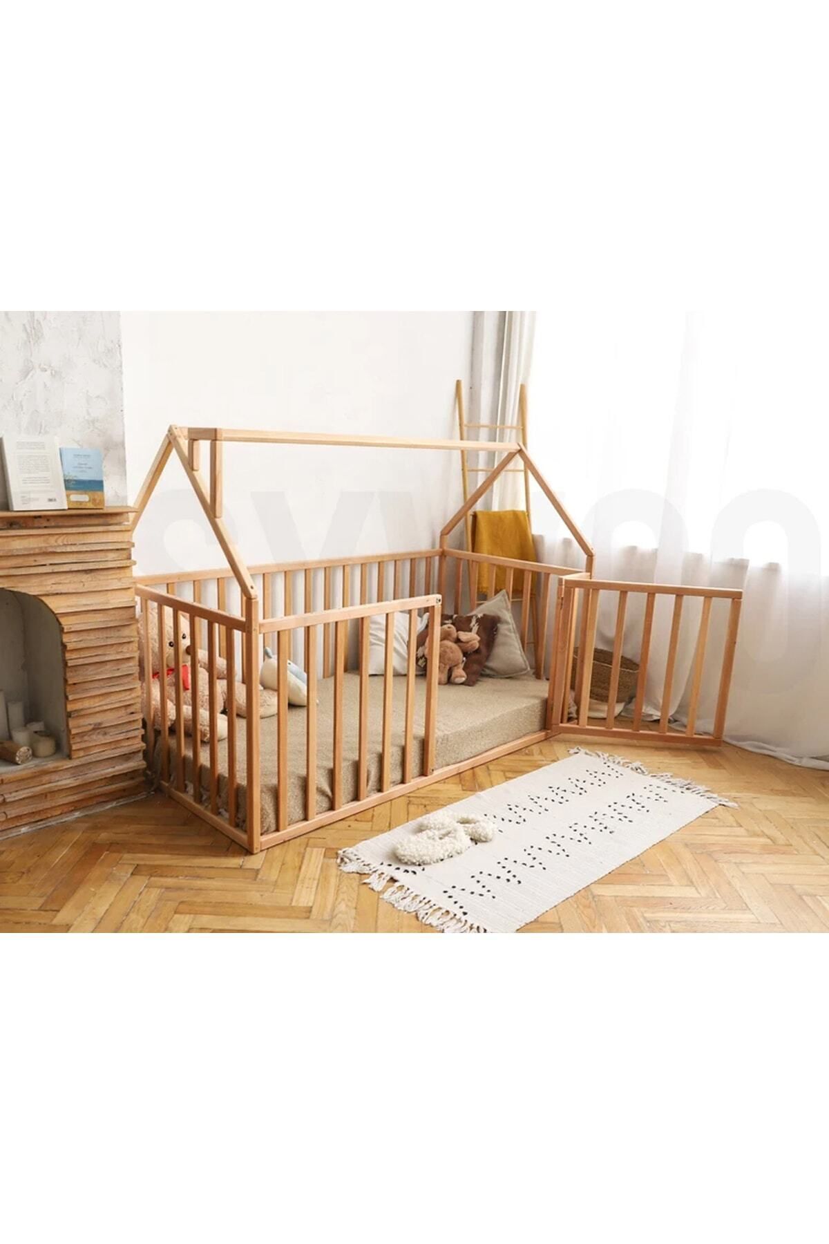 Lit Montessori en bois - Lit en bois massif - Lit pour enfants et bébés Montessori