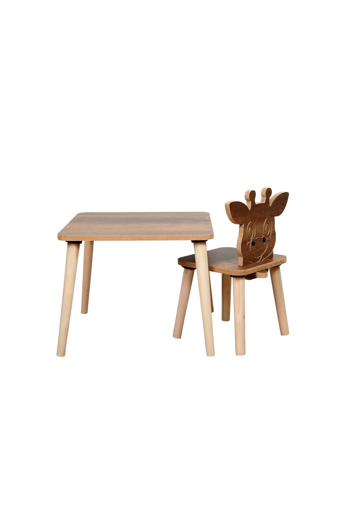 Ensemble de Bureau d'Activité pour Enfants avec Thème Girafe