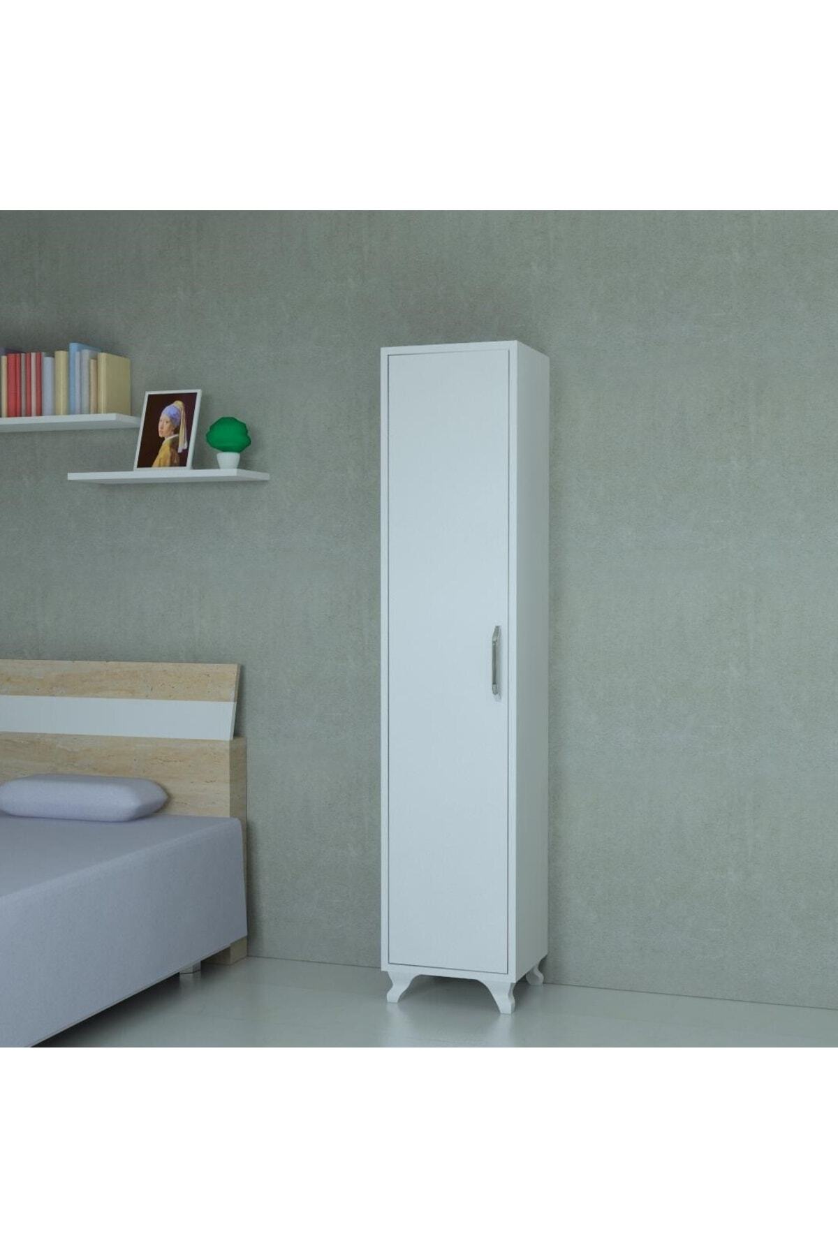 Armoire à étagères blanches polyvalente