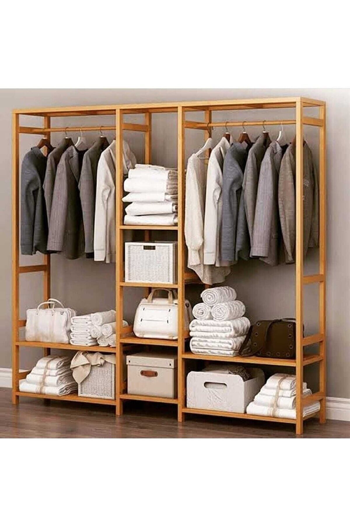 Porte-vêtements ouvert