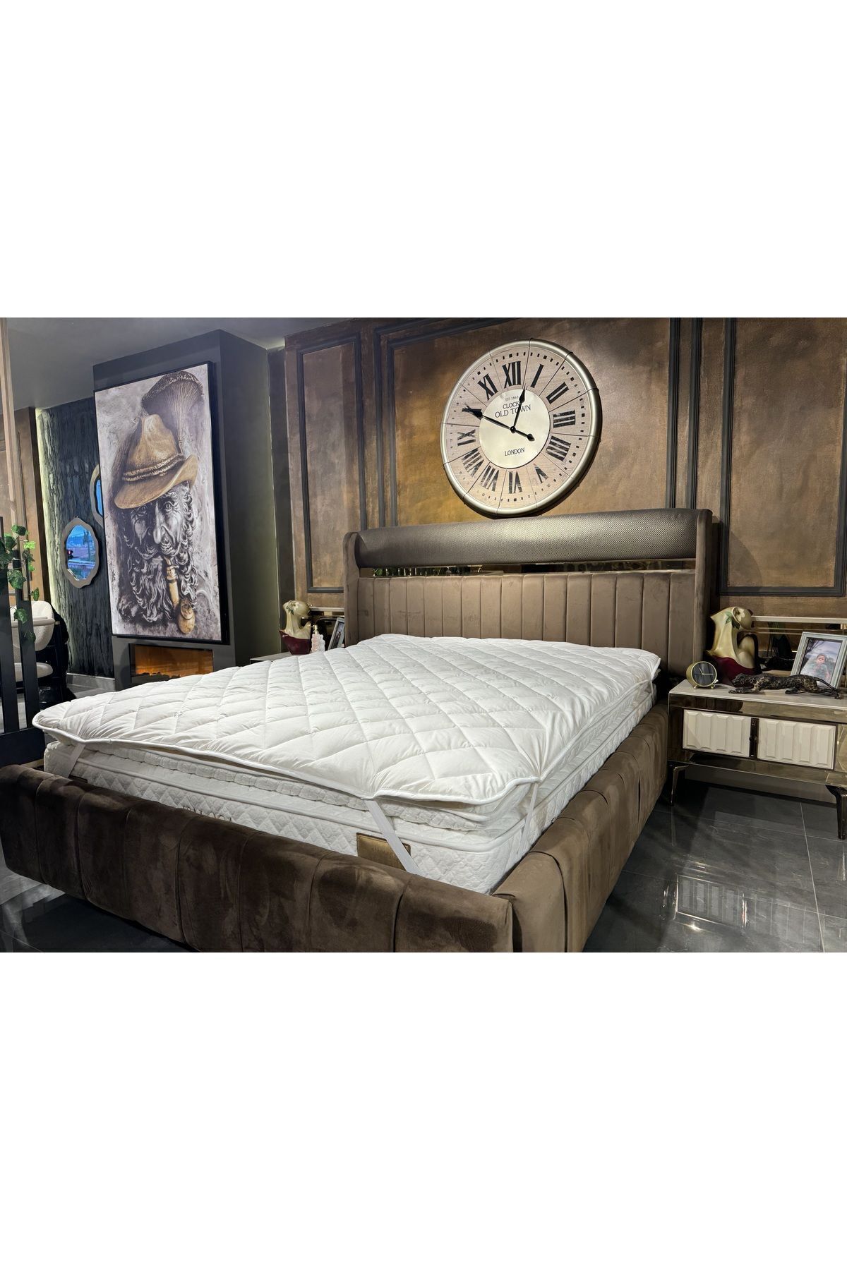 Protège-matelas en laine d'agneau Mérinos, protège-lit, matelas (% laine d'agneau Mérinos)