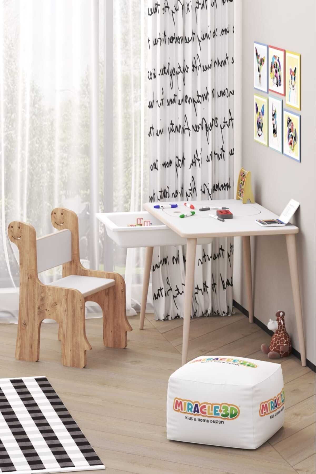 Bureau et chaise d'activités pour enfants, table d'activités