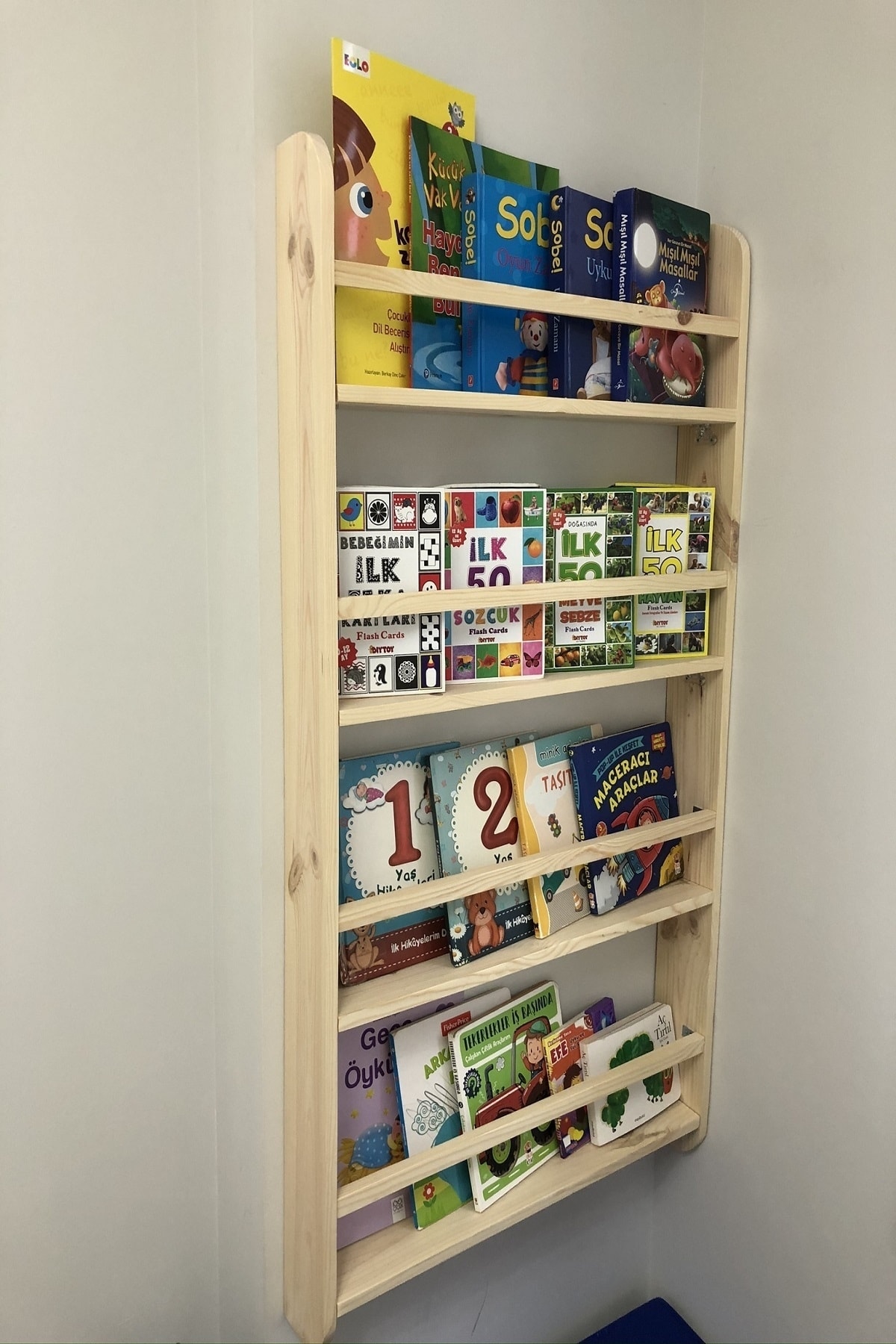 Bibliothèque Montessori pour enfants et bébés, étagère murale éducative en bois, cm