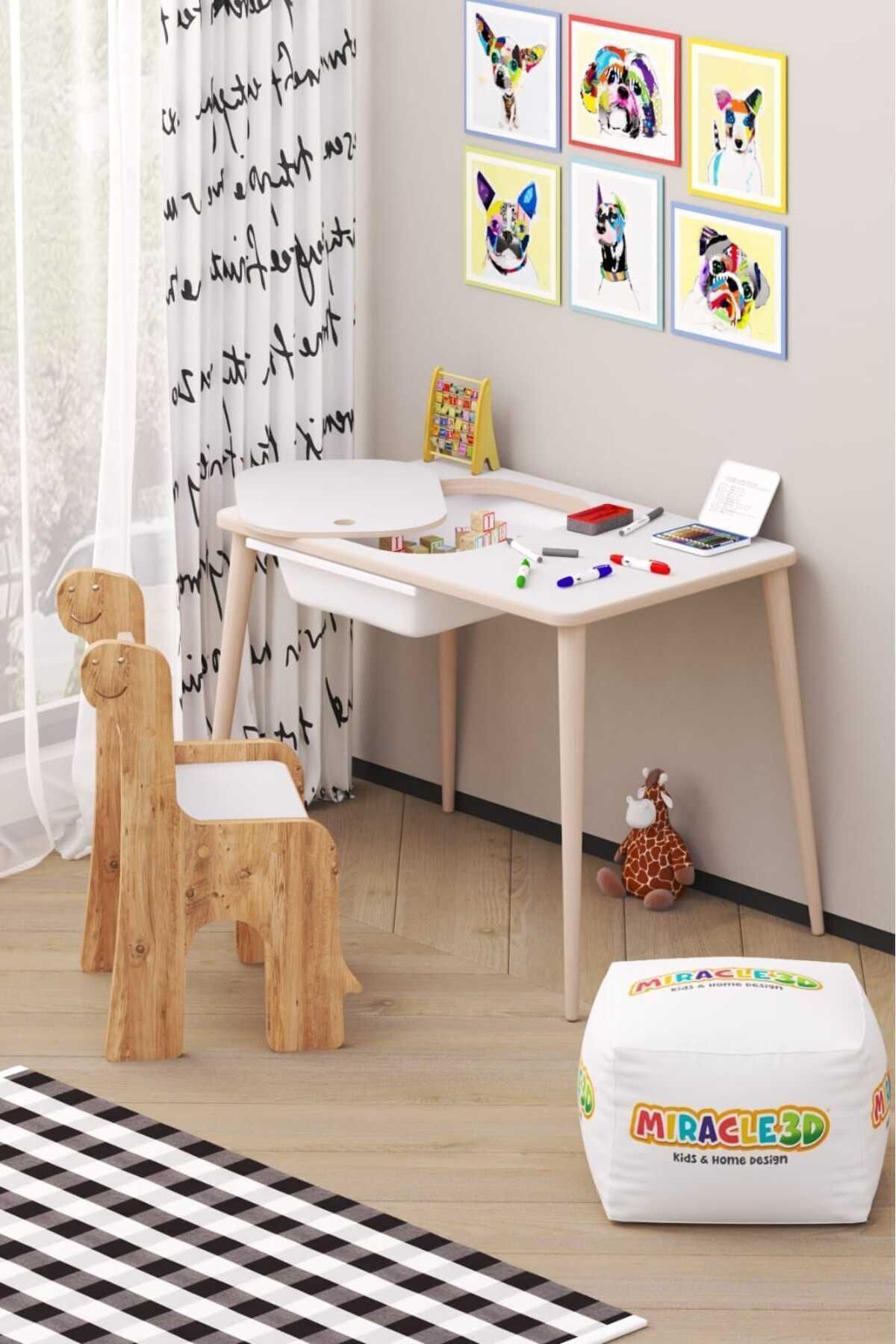 Bureau et chaise d'activités pour enfants, table d'activités