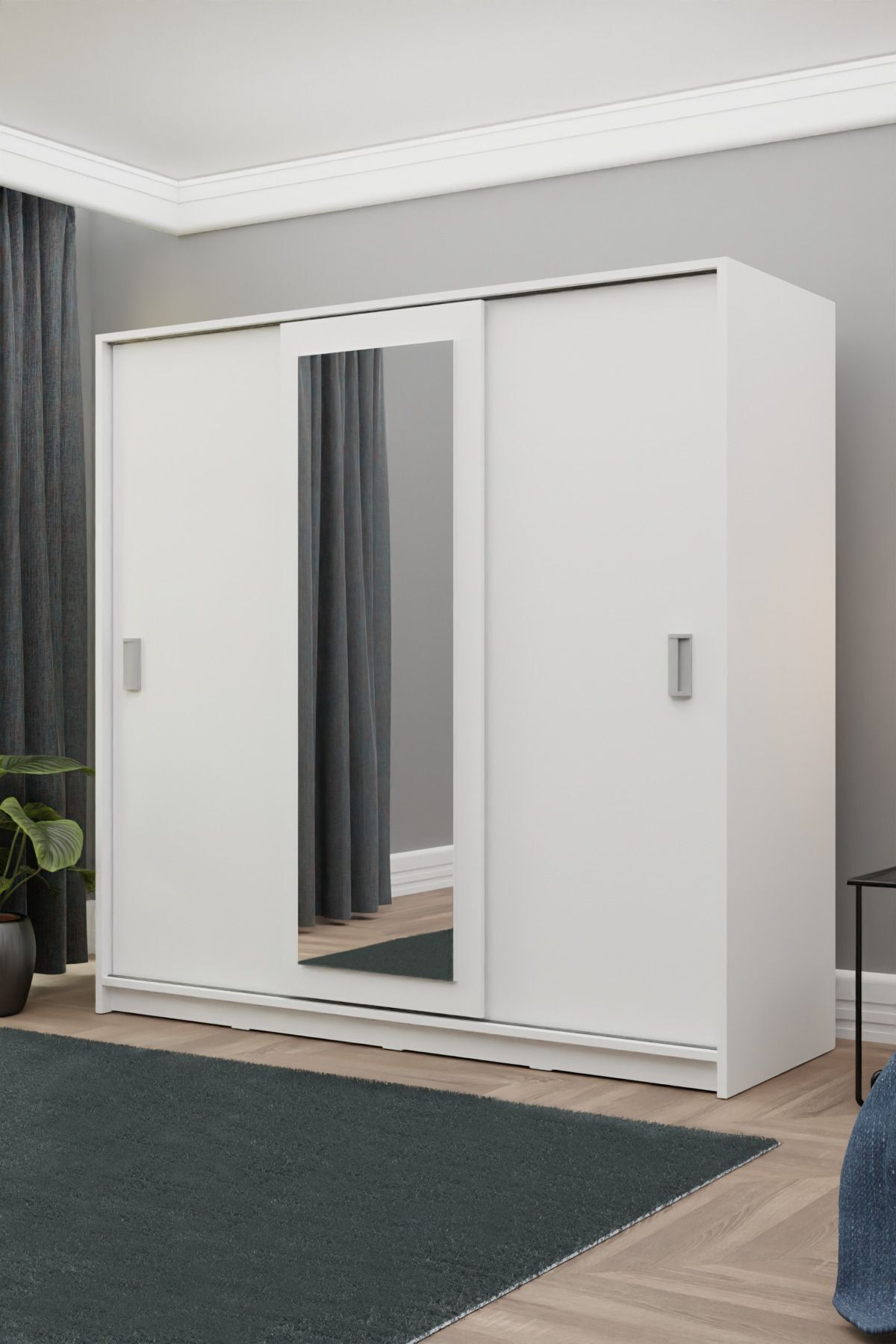 Armoire coulissante blanche 