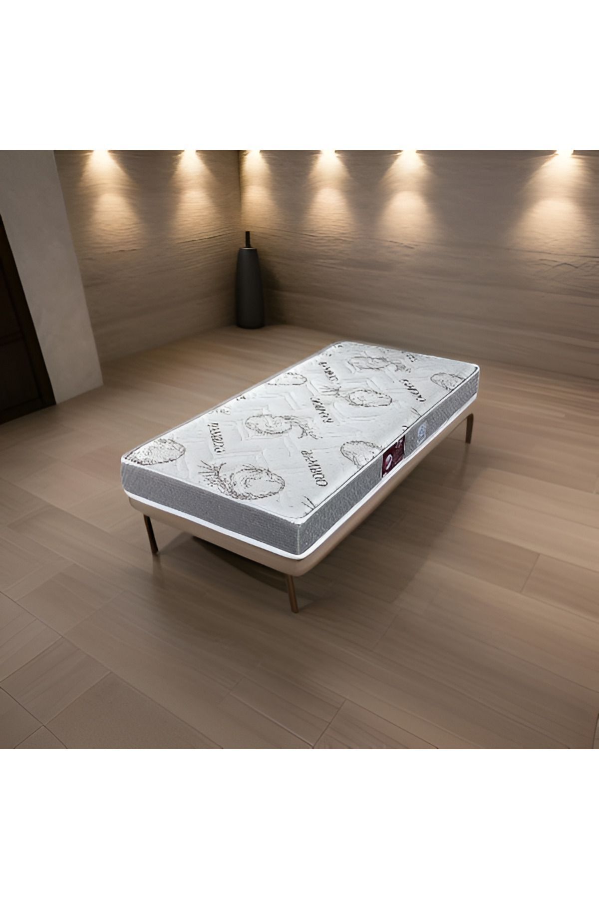 Matelas à ressorts Liza orthopédique complet pour une personne en tissu bambou cm