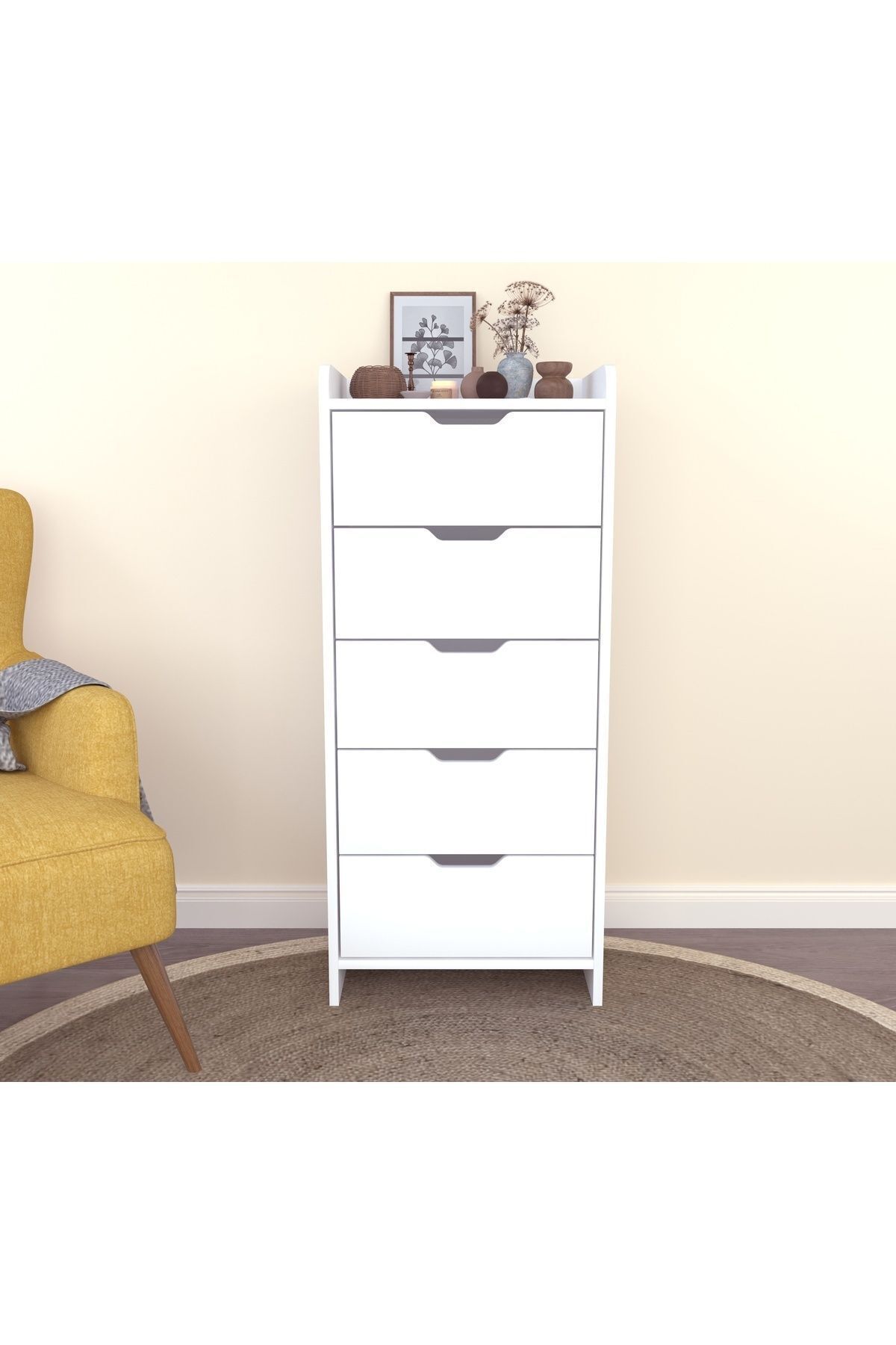 LODOS 5 LADEN WIT DRESSOIR