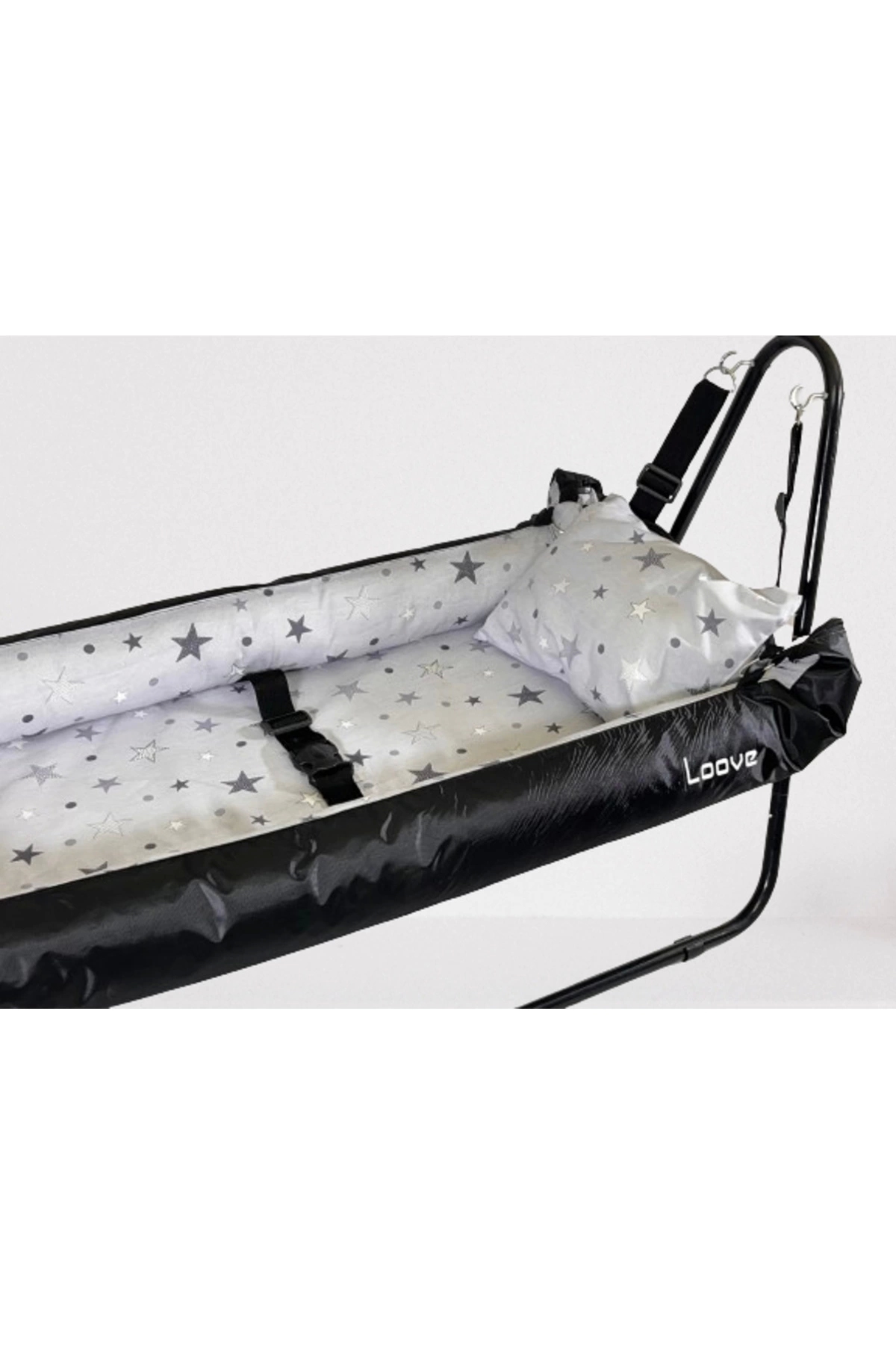 Jupiter Berceau Suspendu Bébé Noir-Gris